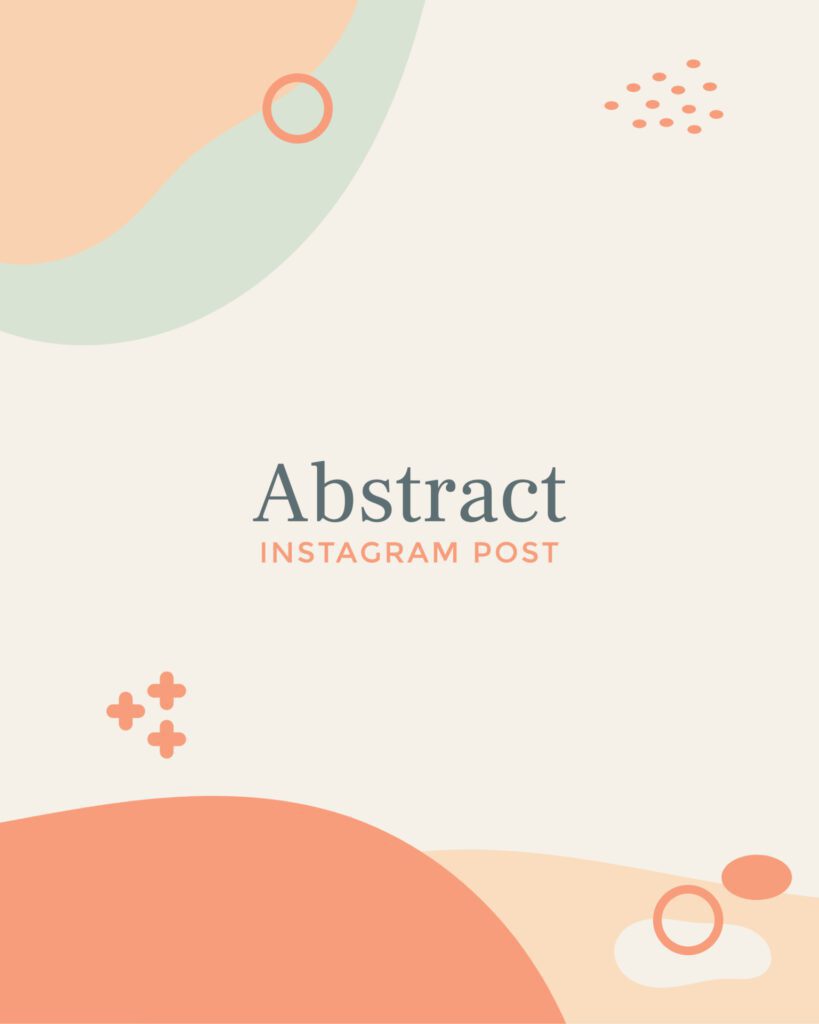 Instagram template abstract background design with soft colors Free Vector and Free SVG