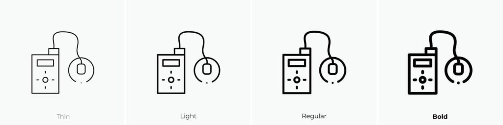 insulin icon. Thin, Light, Regular And Bold style design isolated on white background Stock Free