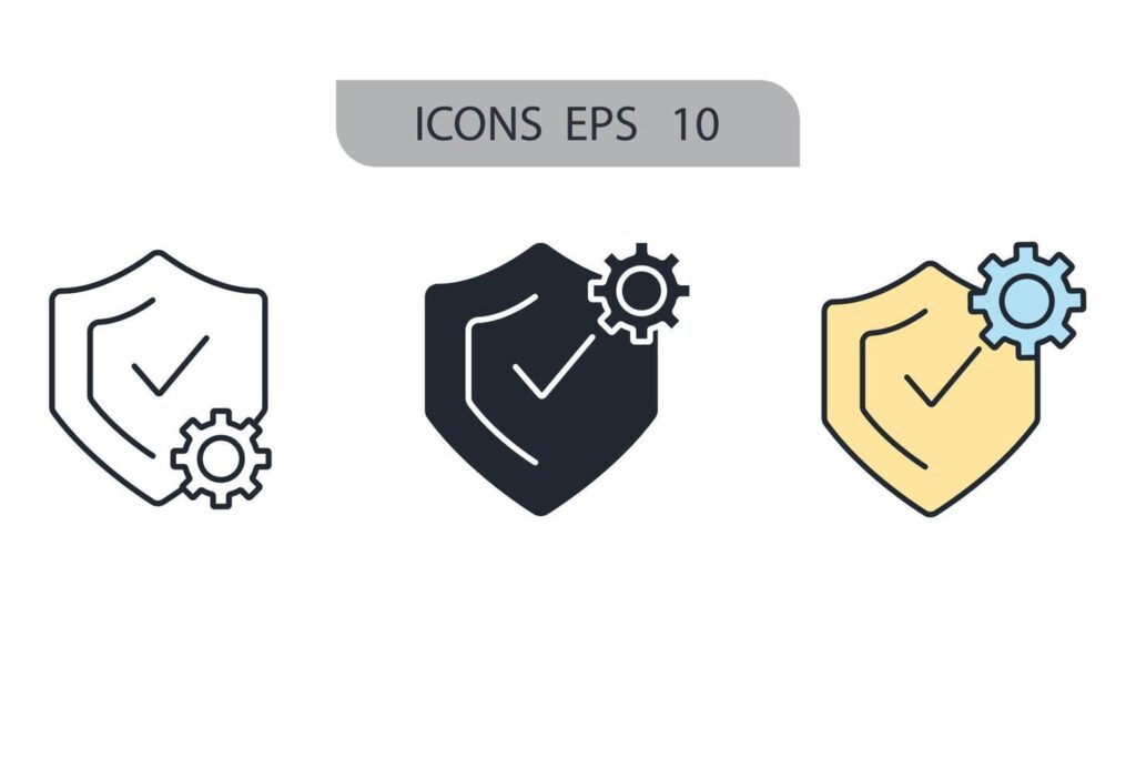 integrity icons symbol vector elements for infographic web Stock Free