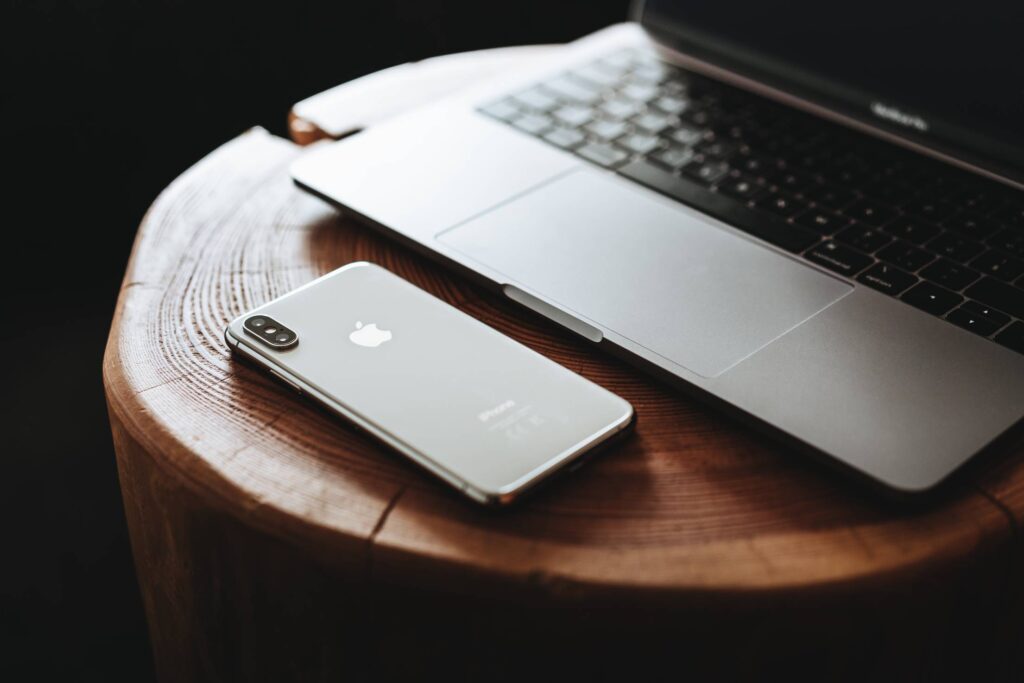 iPhone XS Close Up Wooden Table Free Photo