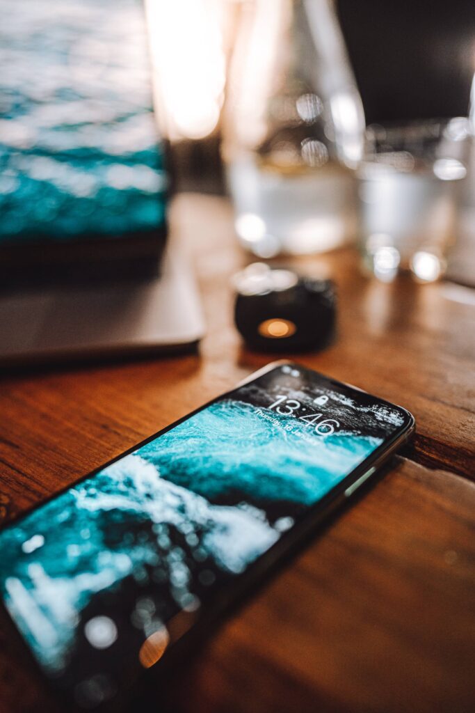 iPhone XS Lying on The Table Free Photo