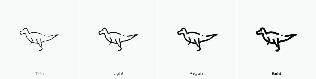 irritator icon. Thin, Light, Regular And Bold style design isolated on white background Stock Free