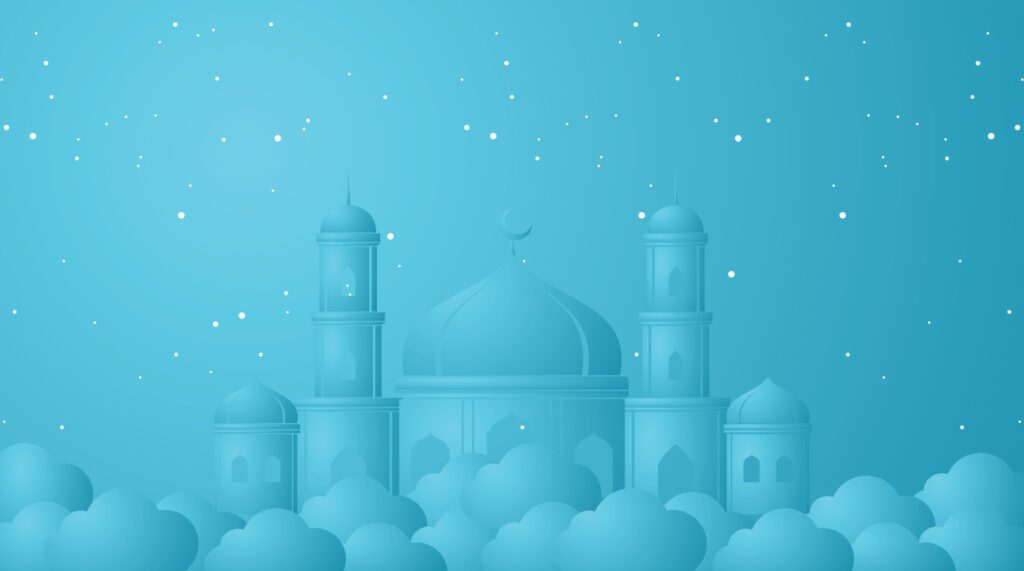 Islamic Background Design. Ramadan Background. Eid Mubarak Background Free Vector