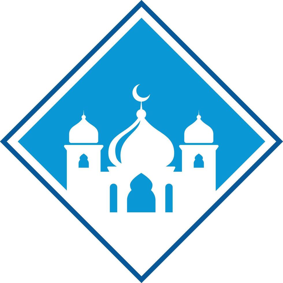 Islamic Mosque icon silhouette illustration Stock Free