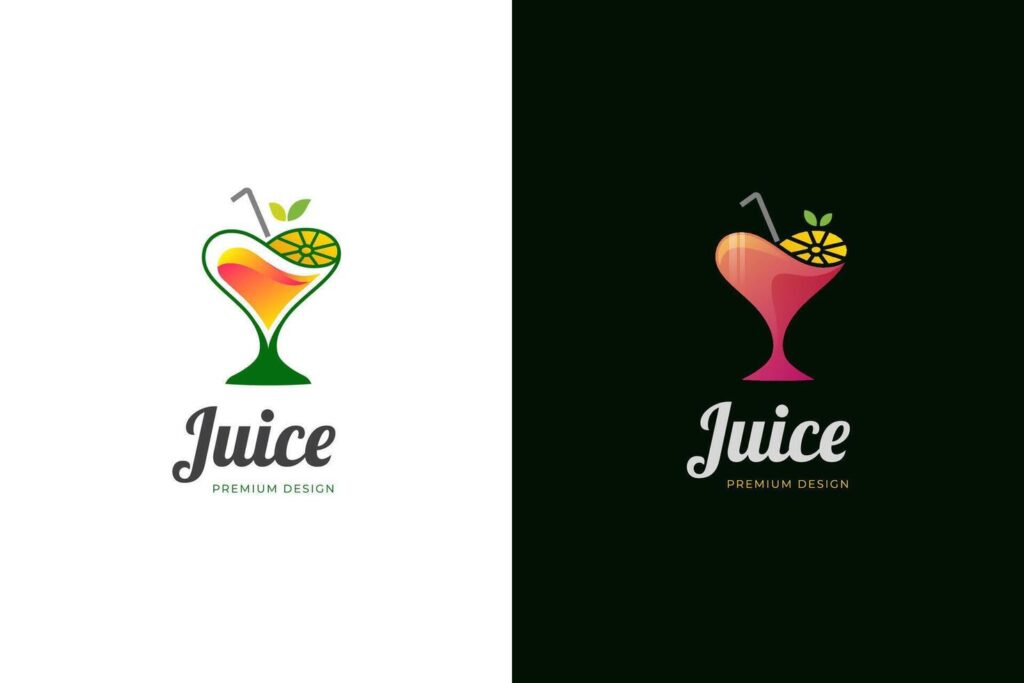 juice orange logo icon design with love graphic symbol for love juice drink logo template Stock Free