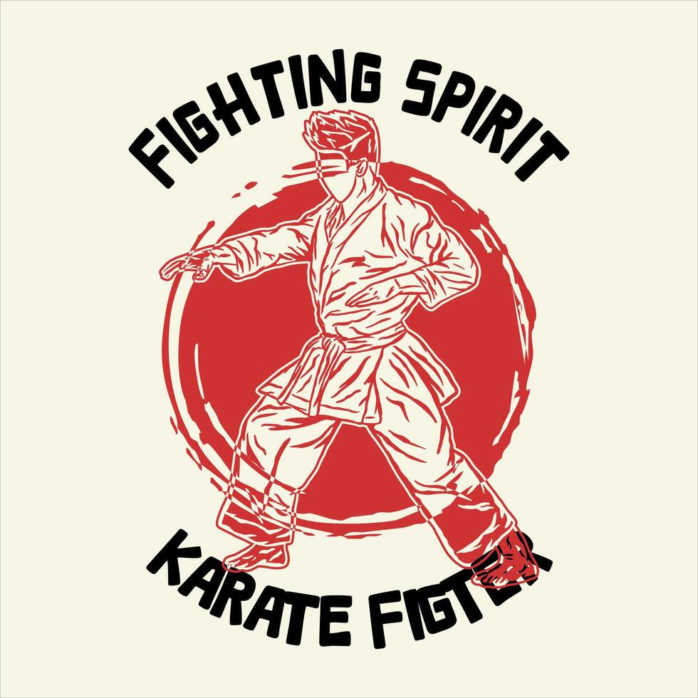 karate silhouette logo icon Stock Free