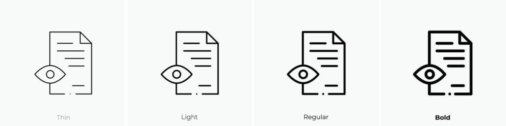 knowledge icon. Thin, Light, Regular And Bold style design isolated on white background Stock Free