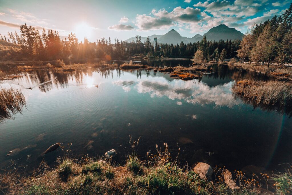 Lake Under Tremendous High Tatras Mountains Free Photo