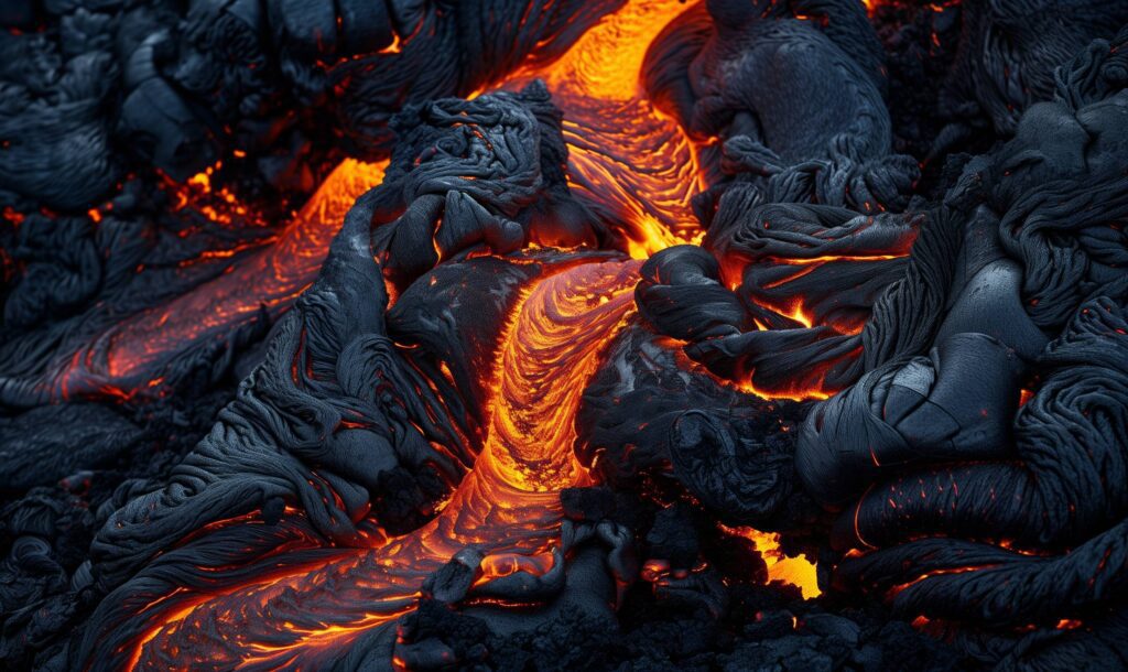 Lava in Iceland Close Up Stock Free