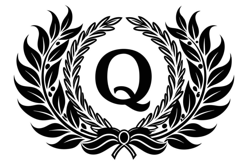 Leaf Letter Q logo icon template design Stock Free