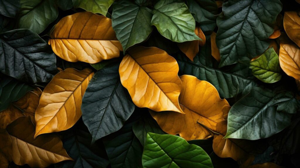 Leaves background AI Generated Stock Free