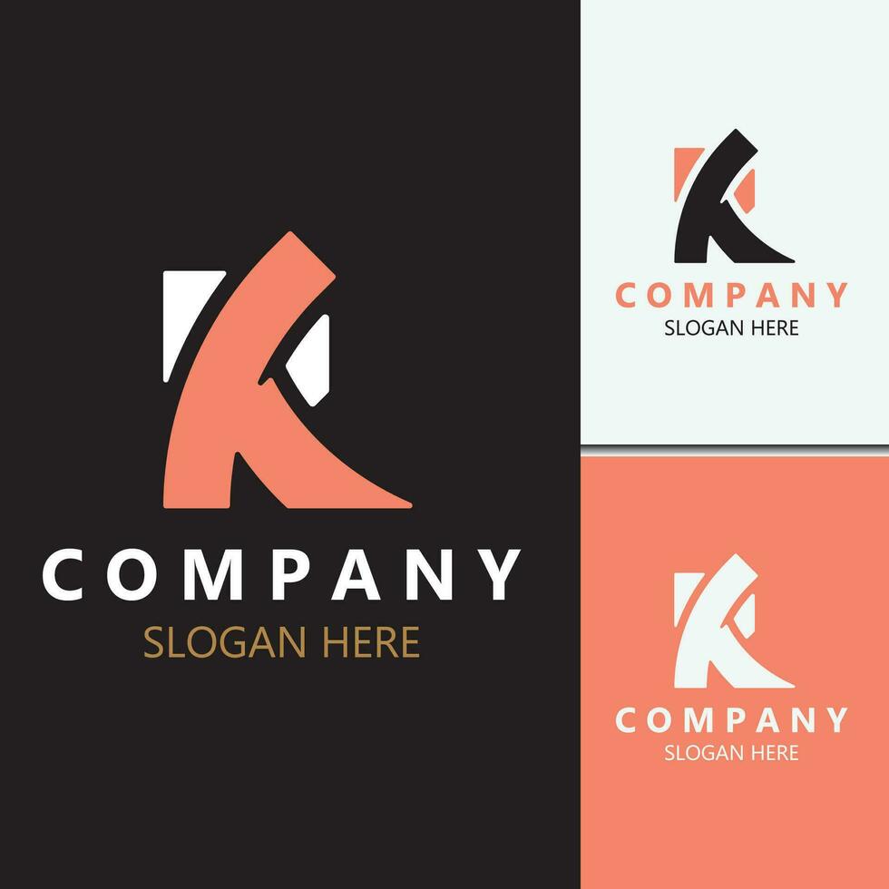 Letter KA, AK initial Logo, simple and Luxury monogram Icon Vector business identity design Template Stock Free