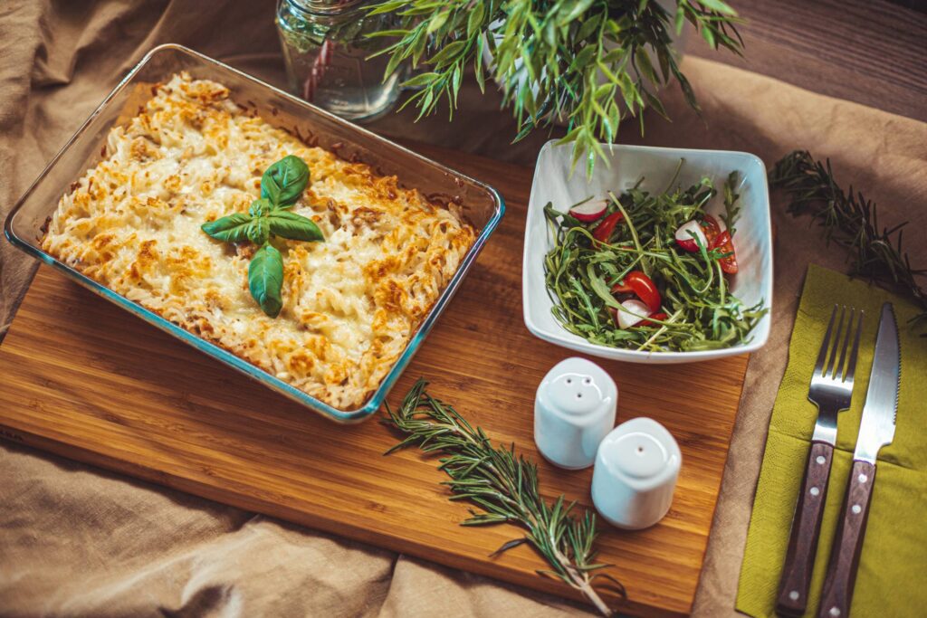 Light and Healthy Tuna Pasta Bake Free Photo