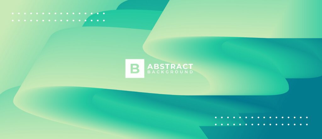 Light Green Wave Abstract Shape Background Free Vector