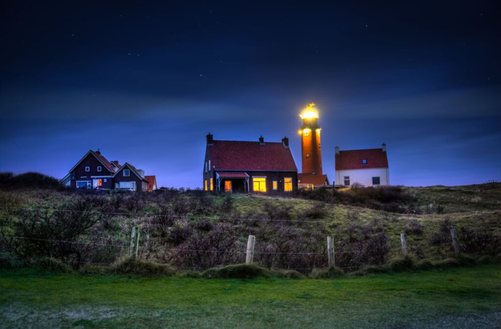 Lighthouse on Texel island Stock Free