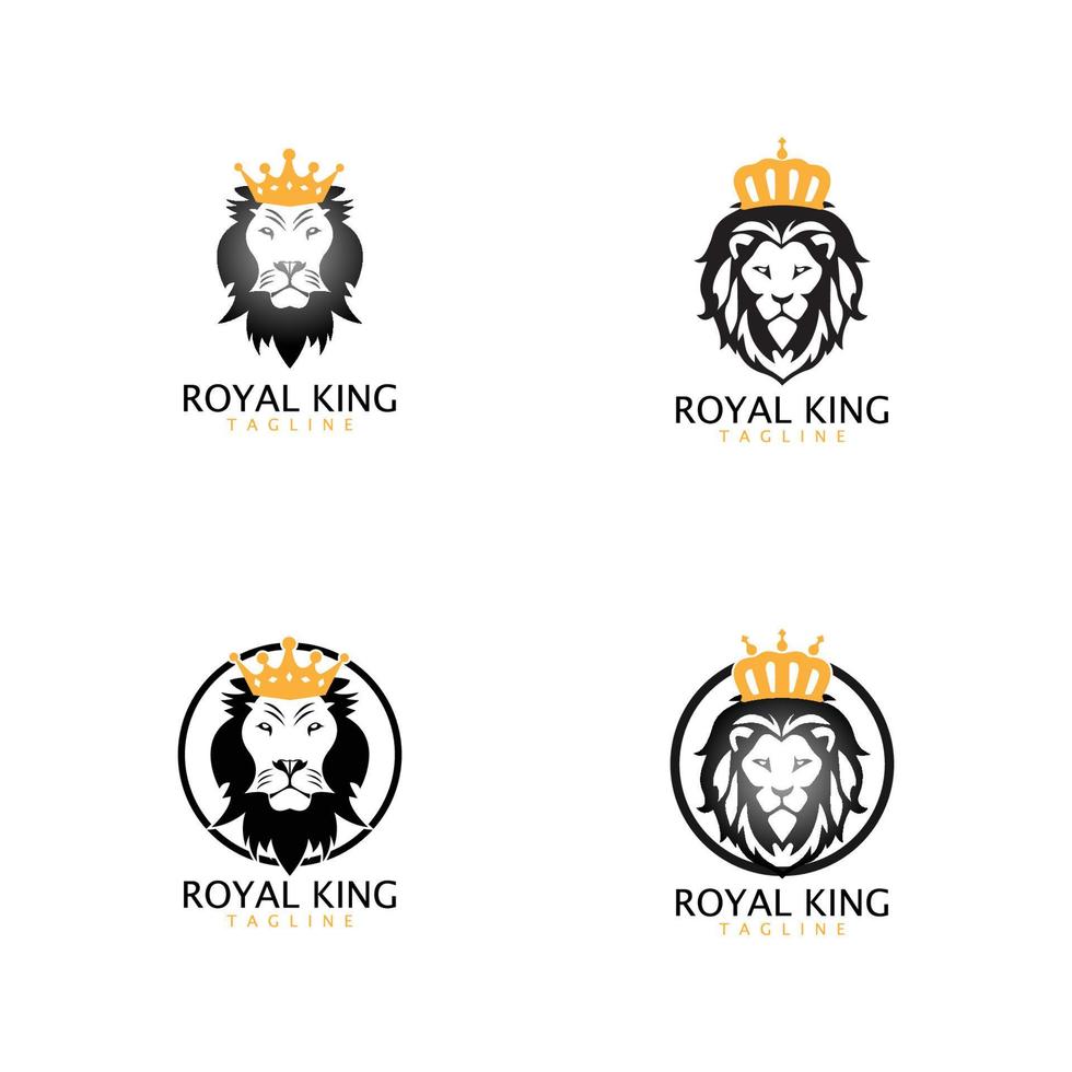 lion head logo template vector icon Stock Free and Free SVG