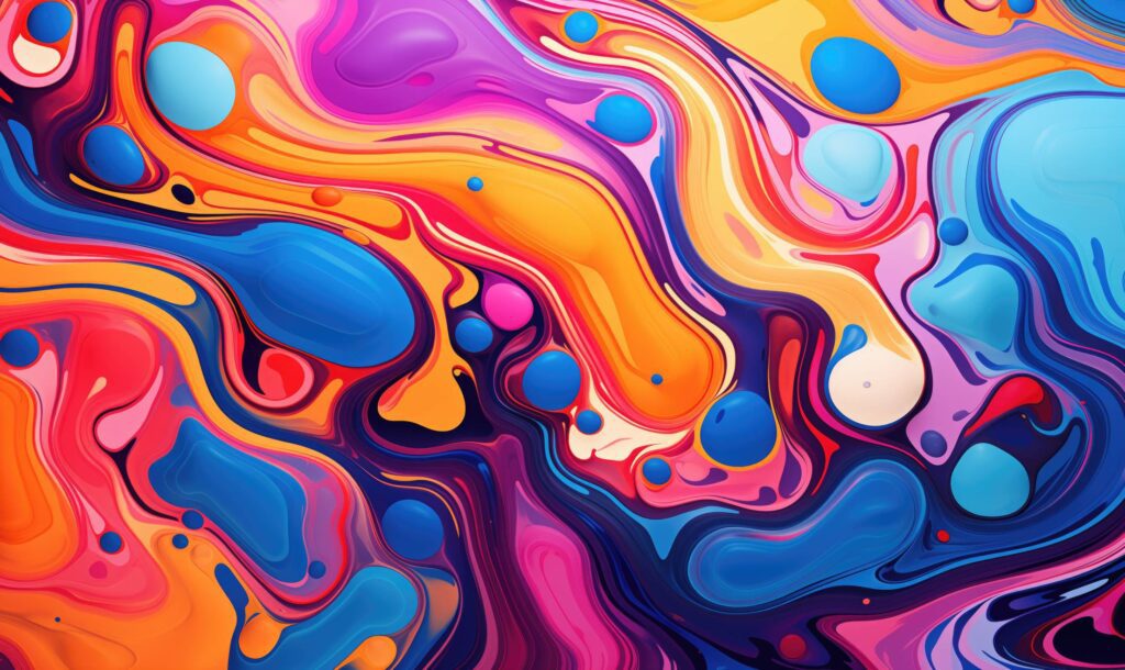 Liquid Painting Colors Art Background Stock Free