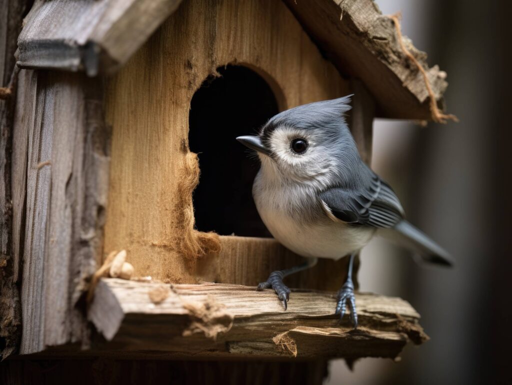 Little Bird and Birdhouse Stock Free