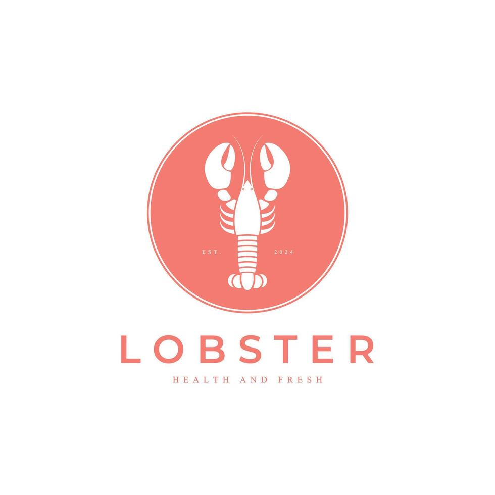 Lobster logo icon template Stock Free