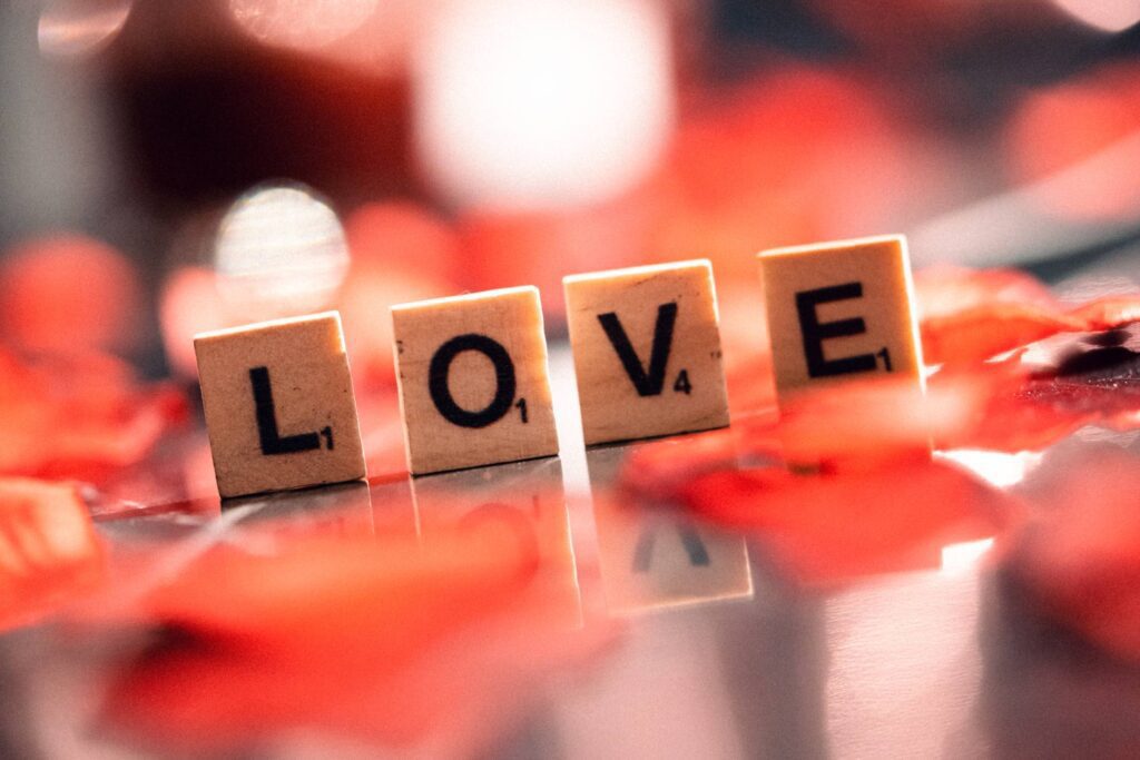 Love Scrabble Letters Valentine’s Day Free Photo