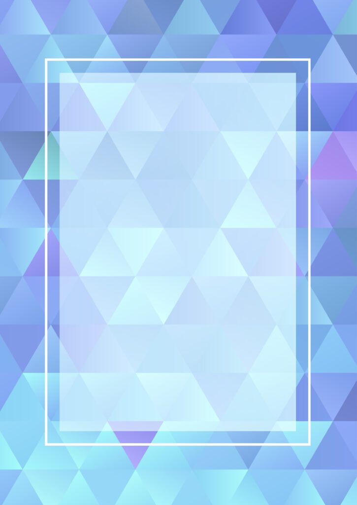 Low poly background with a white frame Free Vector