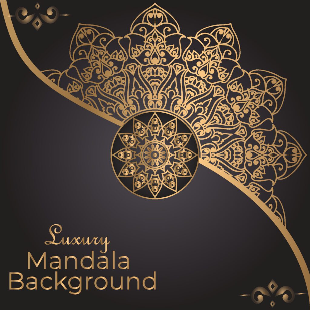 Luxury mandala background design Free Vector