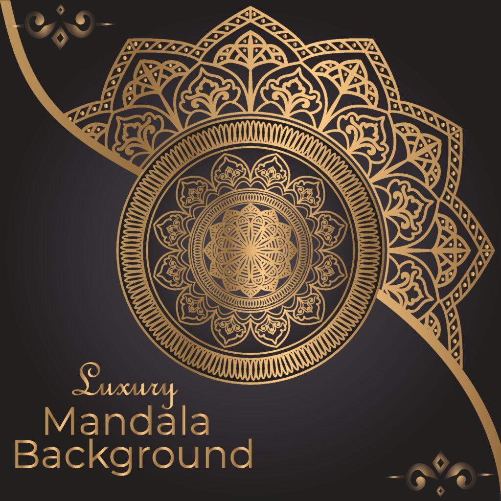 Luxury mandala background with golden arabesque pattern Arabic Islamic east style. Decorative mandala for print, poster, cover, brochure, flyer, banner Free Vector