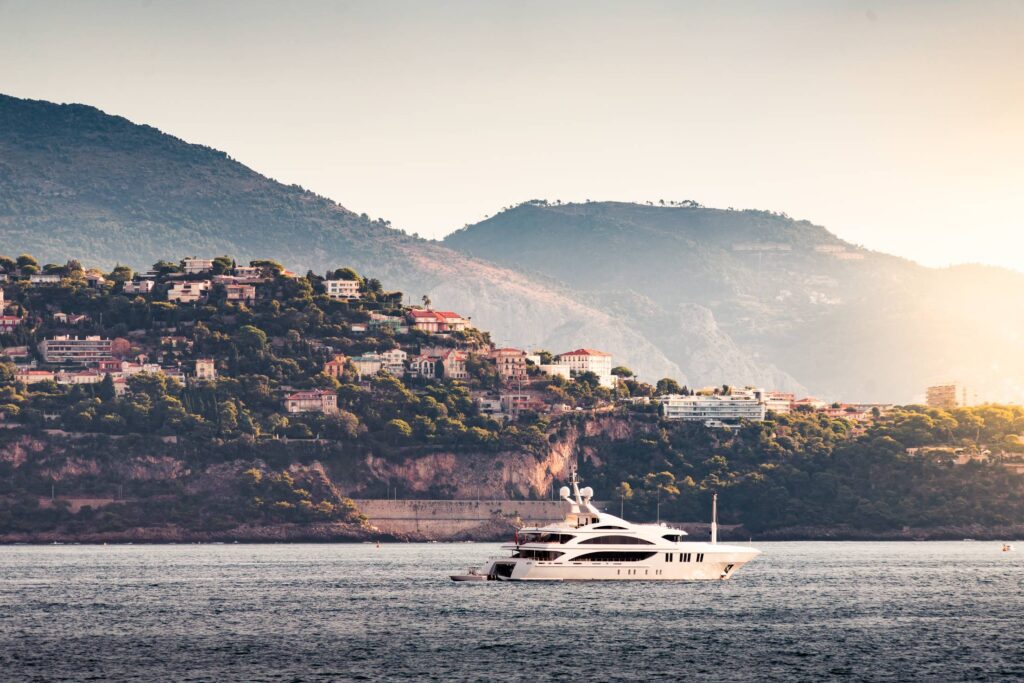 Luxury Yacht Cruising in The Bay Free Photo