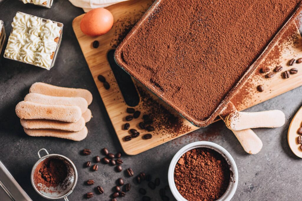 Making Tiramisu Dessert Free Photo