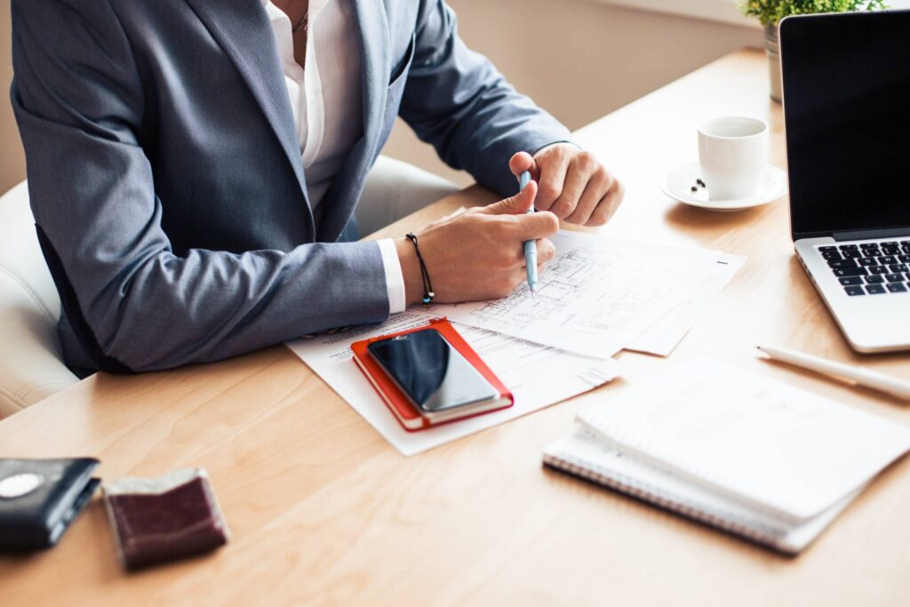 Man Wearing Blue Blazer on Business Meeting Free Photo