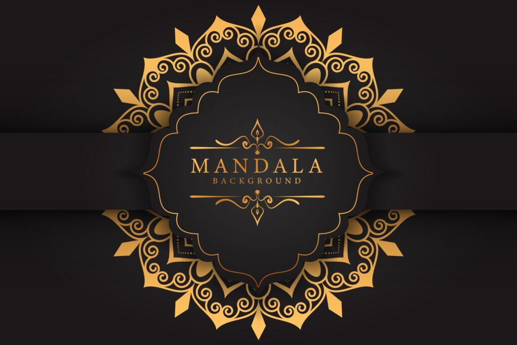 mandala luxury background Free Vector