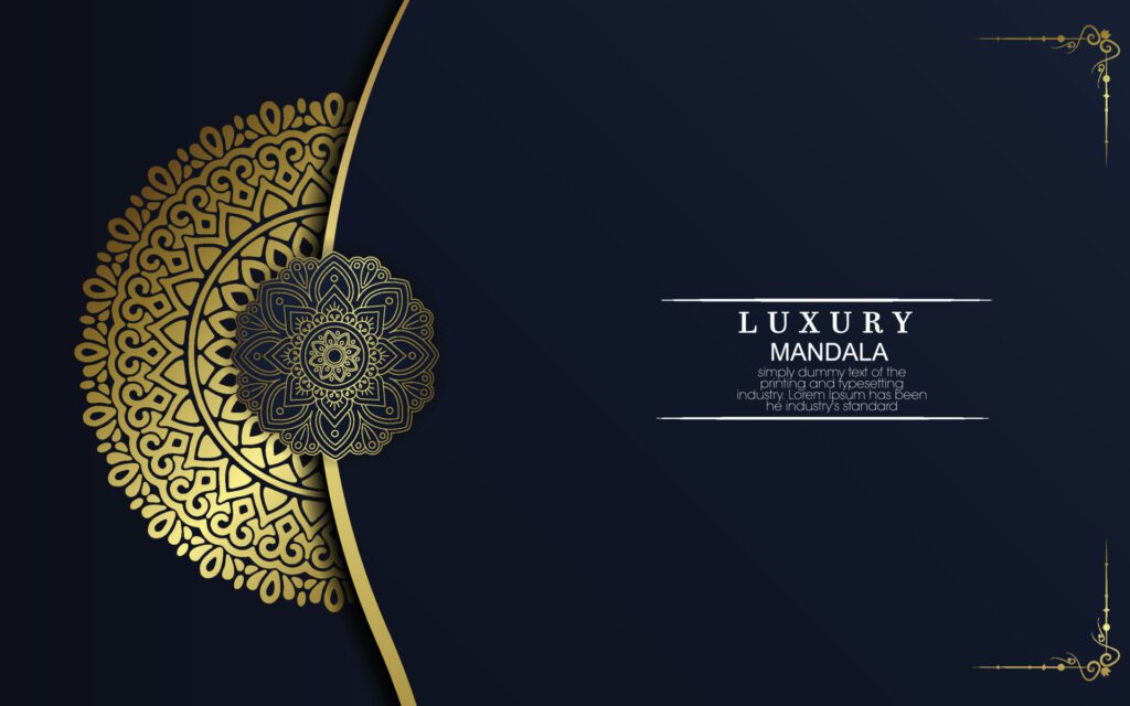 Mandala template with elegant, classic elements. Great for invitation, flyer, menu, brochure, background Free Vector