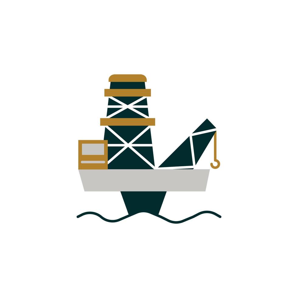 marine oil mine icon perfect for your app, web or additional projects Stock Free