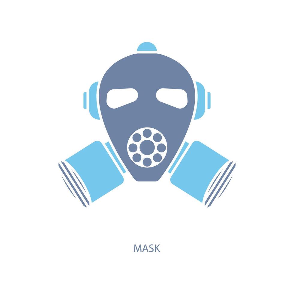 mask concept line icon. Simple element illustration. mask concept outline symbol design. Stock Free