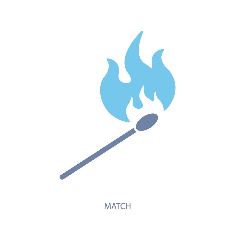 match concept line icon. Simple element illustration. match concept outline symbol design. Stock Free