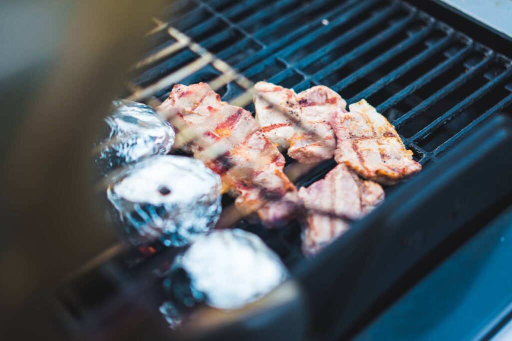 Meat on the Barbecue Grill Free Photo