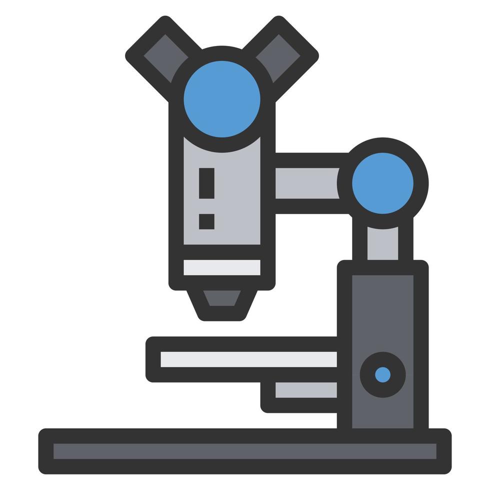 microscope icon line vector Stock Free