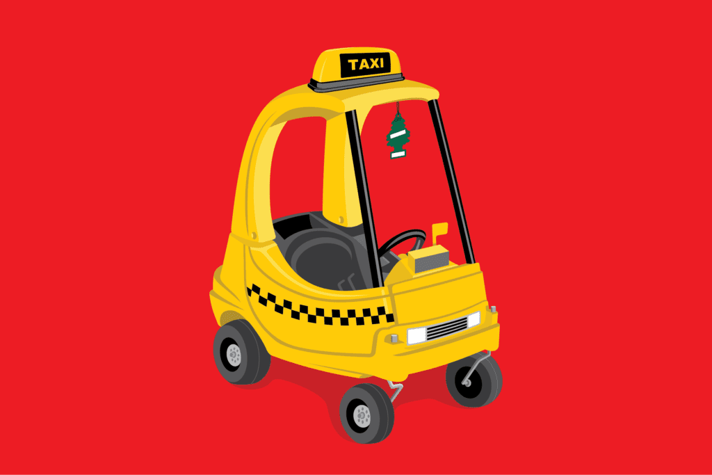 Mini Taxi Free Stock Vector