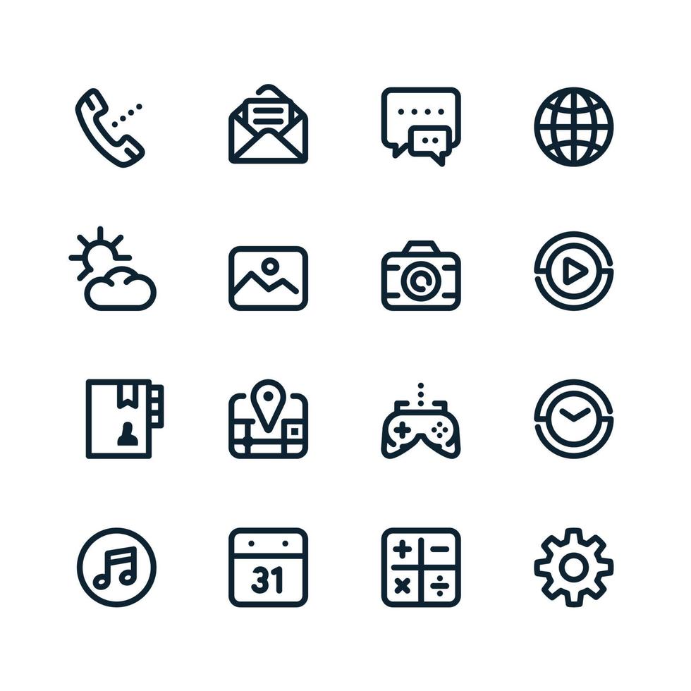 Mobile Phone icons with White Background Stock Free and Free SVG