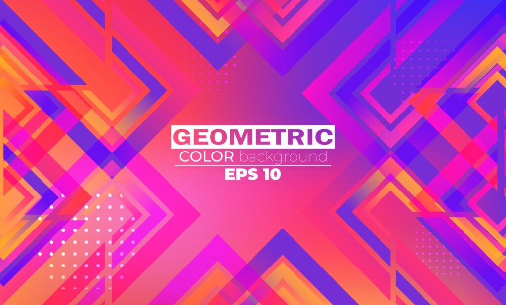 Modern abstract background with geometric shapes and lines. Applicable for gift card, poster on wall poster template, landing page, ui, ux, cover book, banner, social media post Free Vector