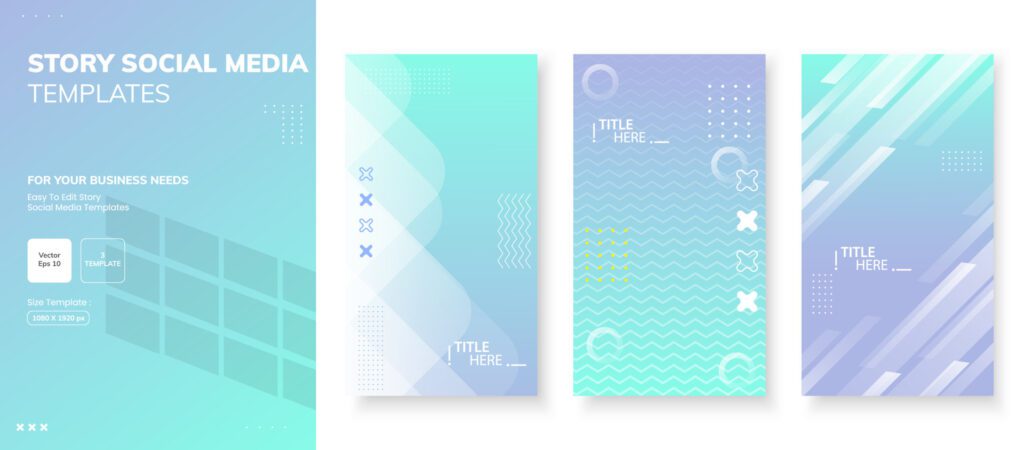 modern background.template story,abstract frames, full of colors, gradations, business, etc, eps 10 Free Vector