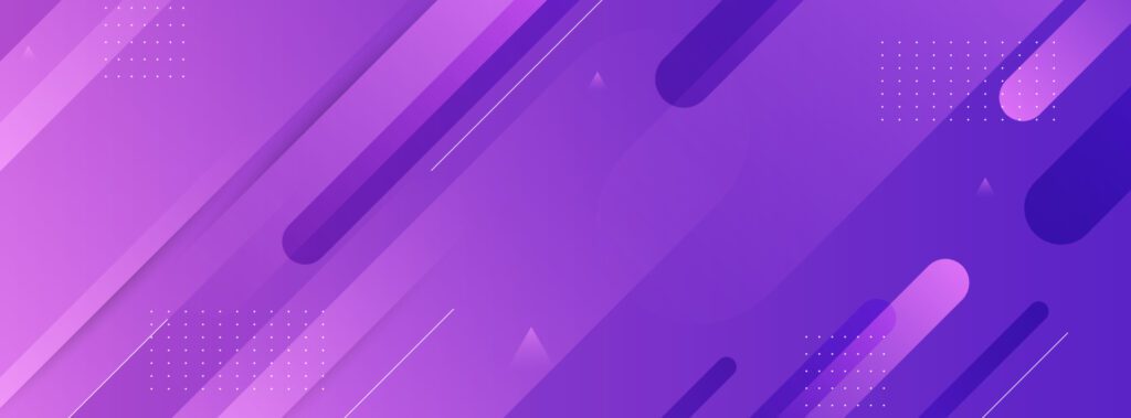 Modern banner background. colorful, bright purple gradations, slashes, patterns, abstract style. Free Vector