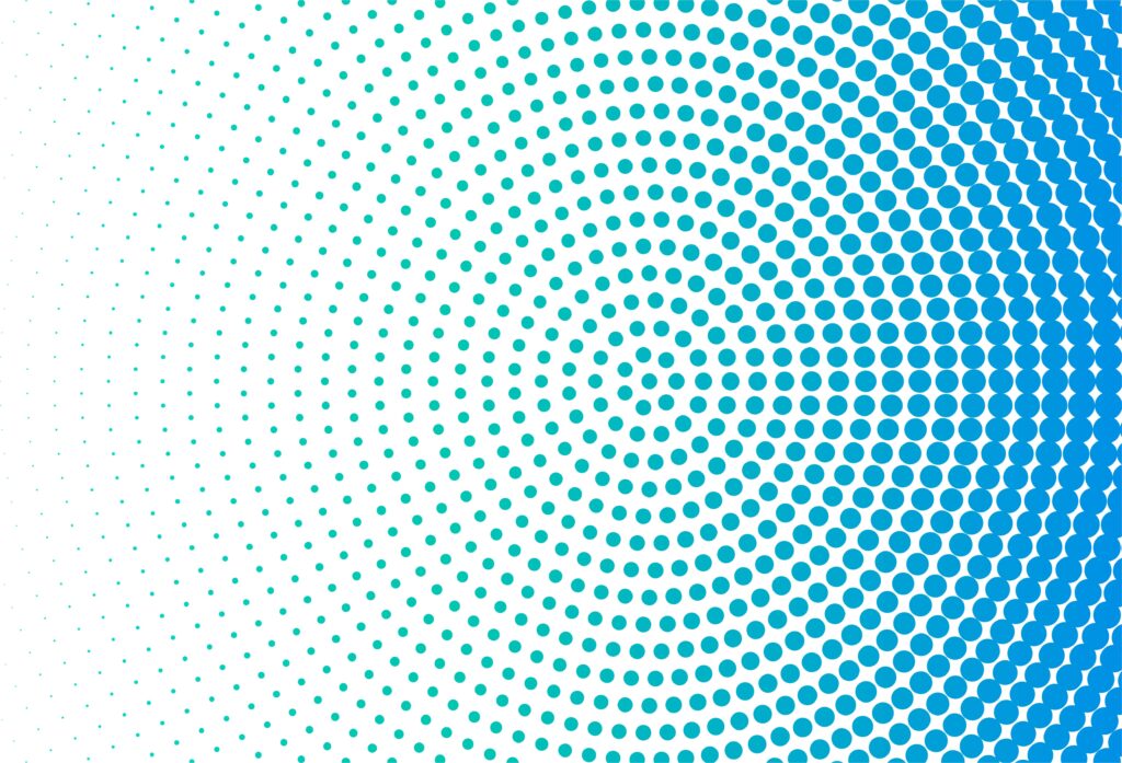 Modern Blue Dots Circle Background Free Vector