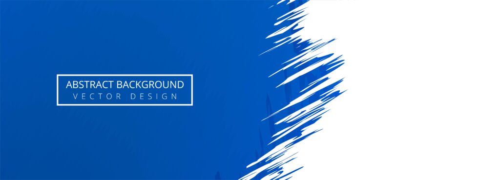 Modern blue grunge banner background Free Vector