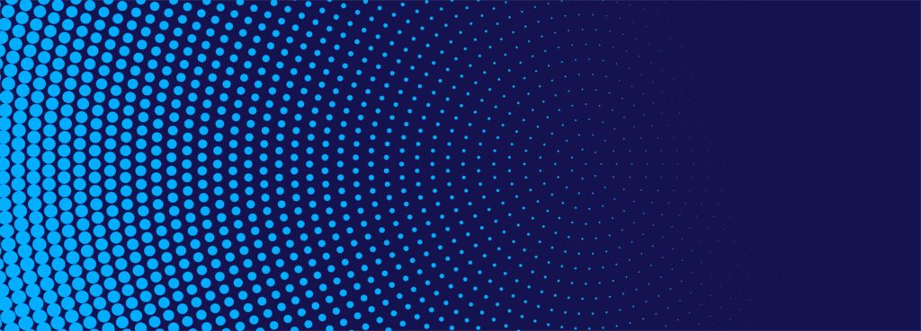 Modern blue halftone banner background Free Vector