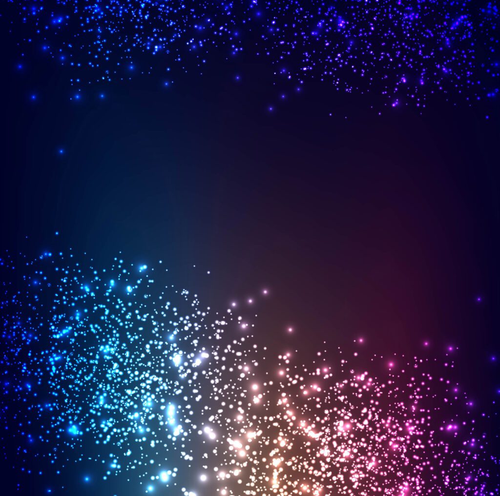 Modern colorful glitters background vector Free Vector