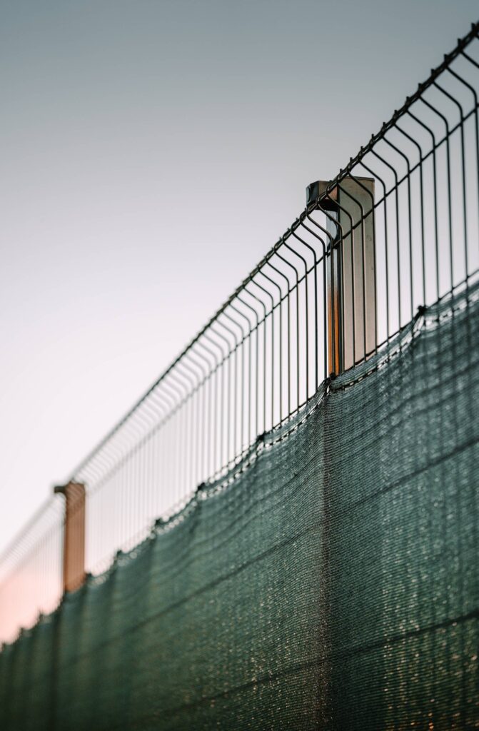 Modern Garden Metal Fence Free Photo