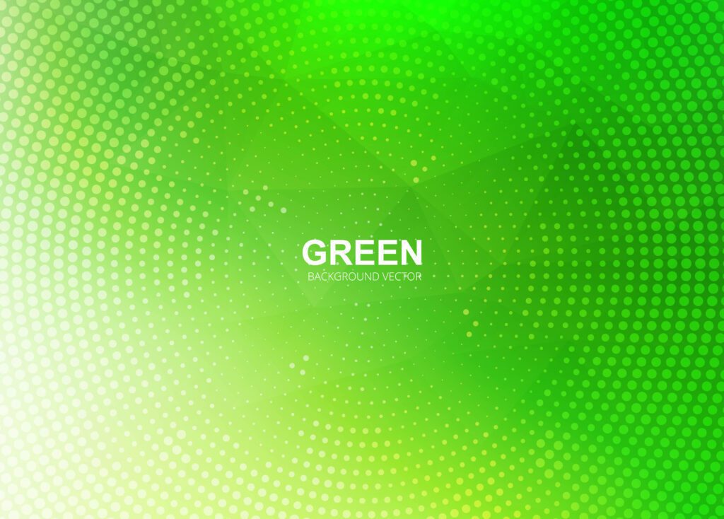 Modern green polygon background illustration Free Vector