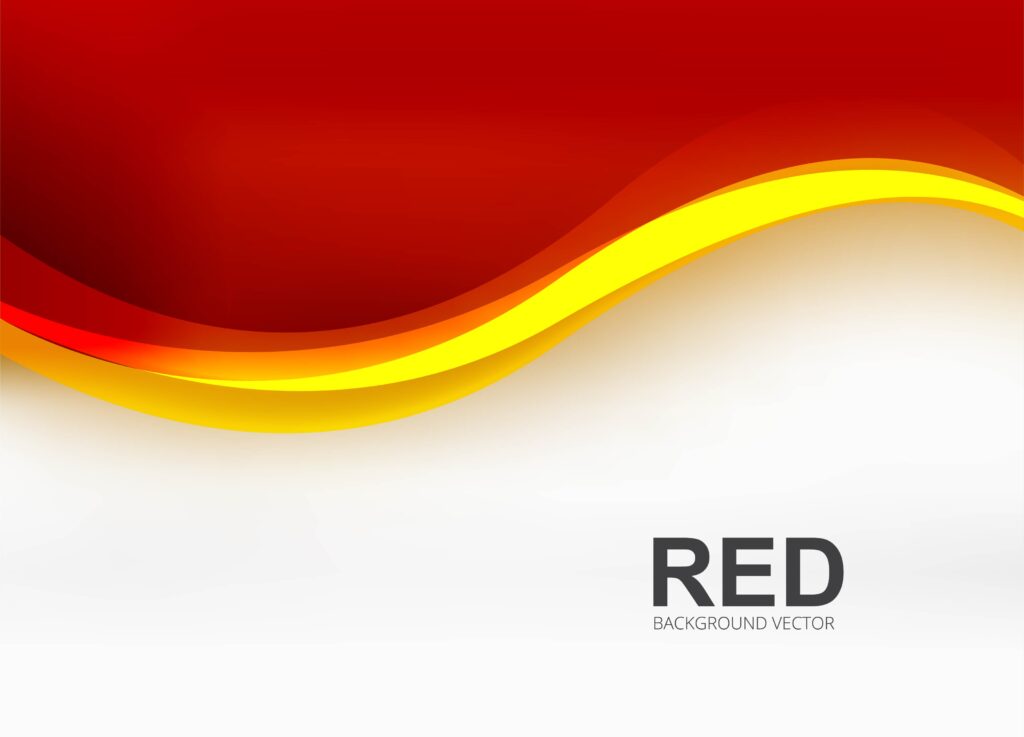 Modern red business wave background illustration Free Vector