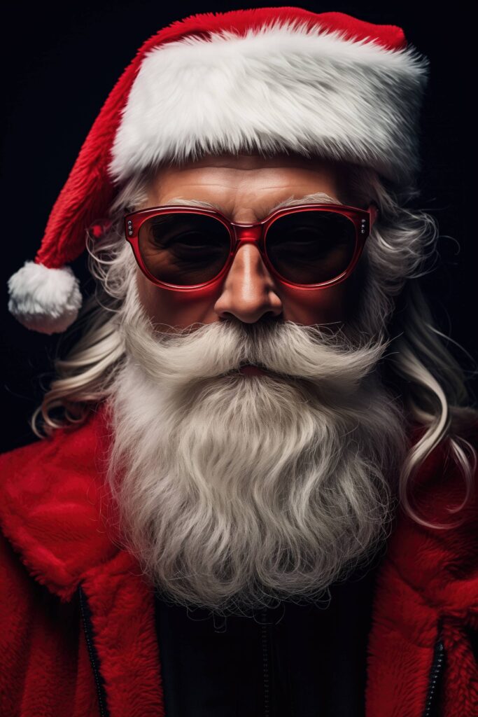 Modern Santa Claus Portrait Stock Free